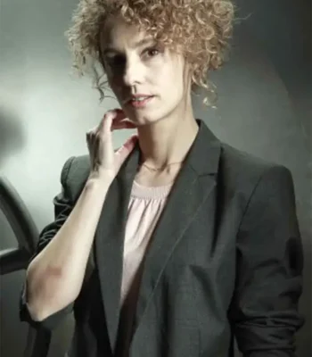 Mónica Gaztambide Money Heist Cotton Grey Blazer