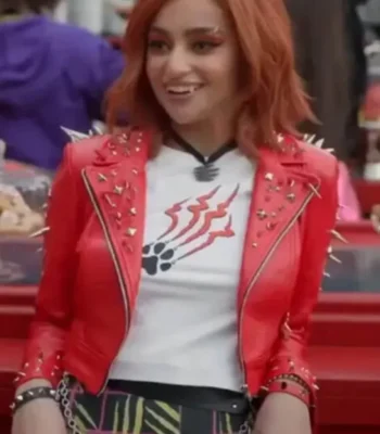 Monster High 2 Toralei Stripe Red Cropped Leather Jacket