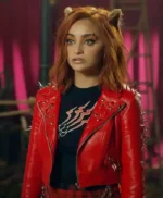 Monster High 2 Toralei Stripe Red Cropped Leather Jacket