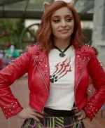 Monster High 2 Toralei Stripe Red Cropped Leather Jacket