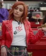 Monster High 2 Toralei Stripe Red Cropped Leather Jacket