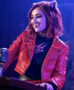 Monster High 2 Toralei Stripe Red Cropped Leather Jacket