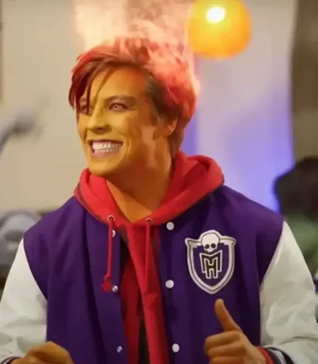 Monster High Heath Burns Varsity Bomber Jacket