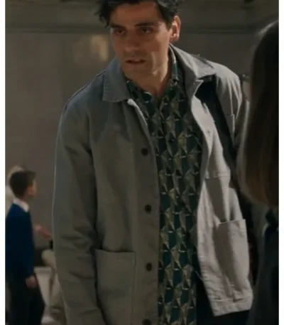 Moon Knight Oscar Isaac Grey Cotton Jacket