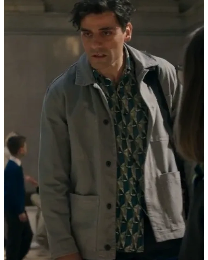 Moon Knight Oscar Isaac Grey Cotton Jacket Moon Knight Oscar Isaac Grey Cotton Jacket