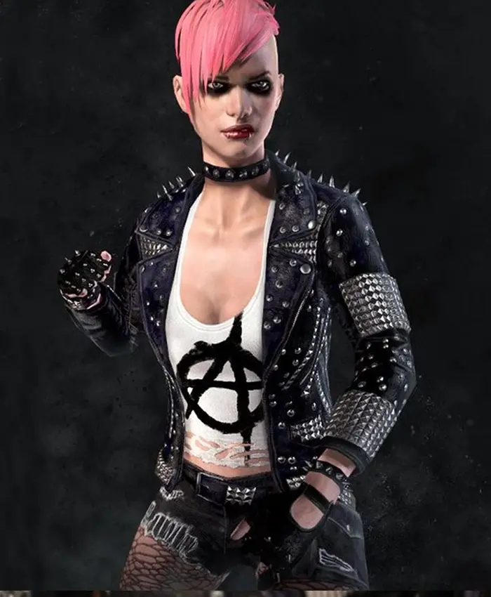 Mortal Kombat 11 Cassie Cage Punk Studded Jacket Mortal Kombat 11 Cassie Cage Punk Studded Jacket