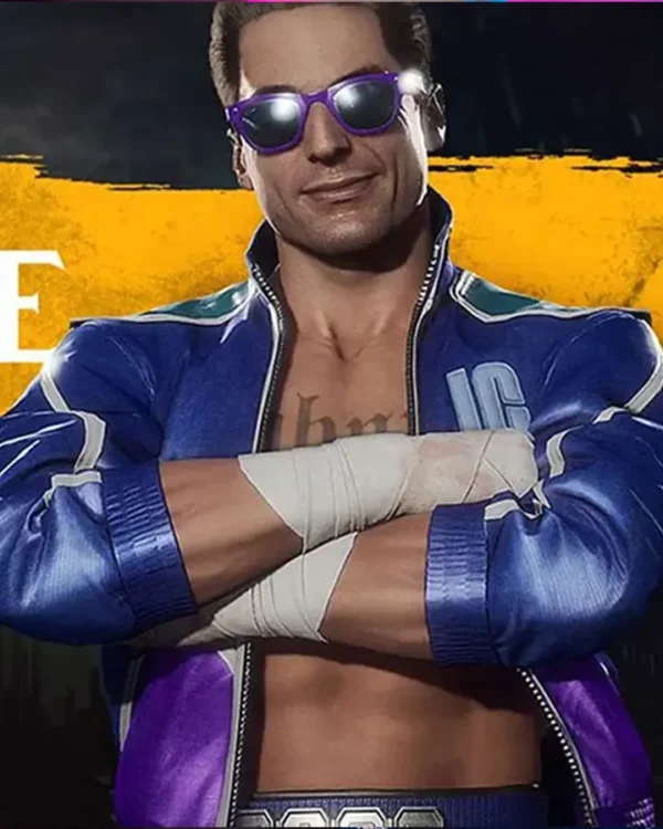 Mortal Kombat 11 Game Johnny Cage Blue Jacket