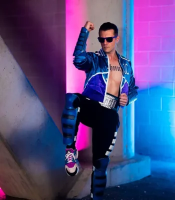 Mortal Kombat 11 Game Johnny Cage Blue Jacket