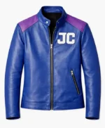Mortal Kombat 2 Johnny Cage Blue Leather Jacket