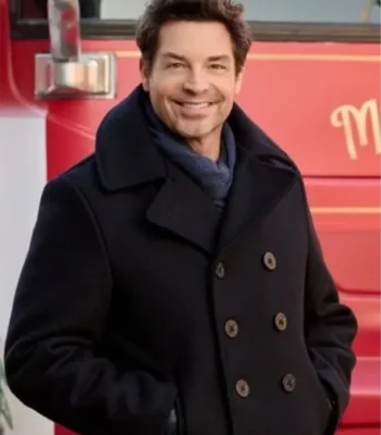 Ms. Christmas Comes To Town Brennan Elliott Black Wool Coat