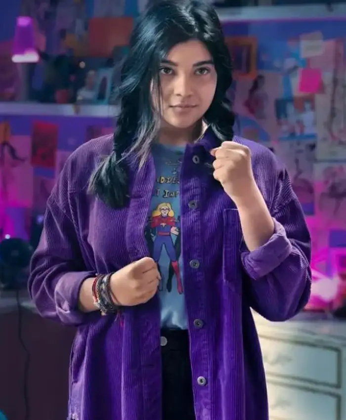 Ms. Marvel Kamala Khan Purple Cord Jacket Ms. Marvel Kamala Khan Purple Cord Jacket