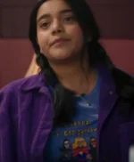 Ms. Marvel Kamala Khan Purple Cord Jacket
