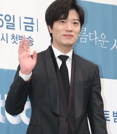 My Name Event Park Hee Soon Black Wedding Pinstripe Suit