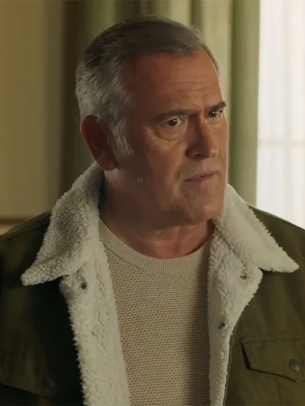 My Southern Family Christmas 2022 Bruce Campbell Green Cotton Jacket