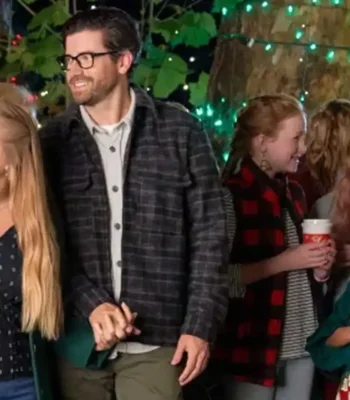 My Southern Family Christmas 2022 Ryan Rottman Grey Wool Jacket