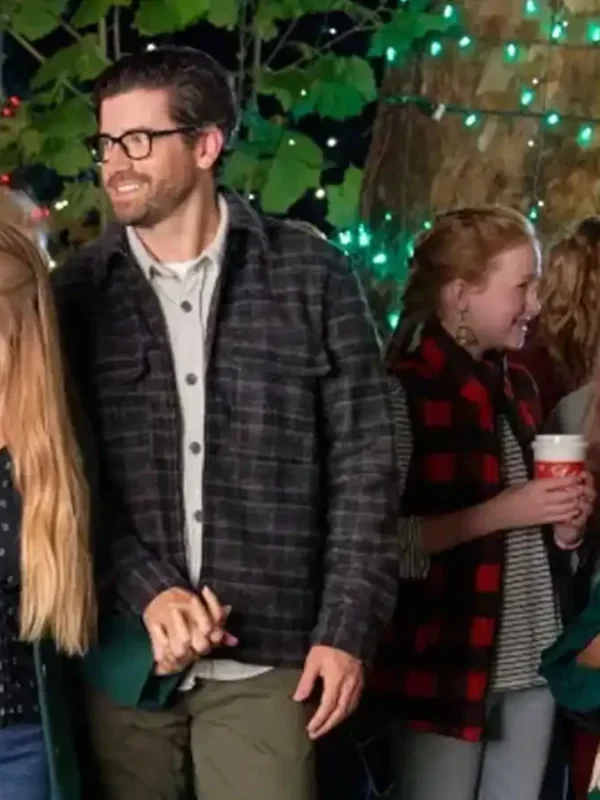 My Southern Family Christmas 2022 Ryan Rottman Grey Wool Jacket