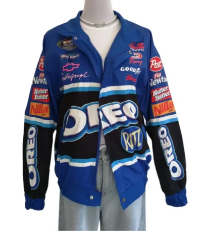 Myrl West Hip Hop Blue Bomber Jacket
