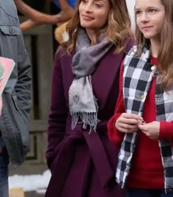 Mystery on Mistletoe Lane 2023 Erica Cerra Wool Coat