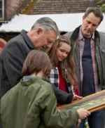 Mystery on Mistletoe Lane 2023 Logan Pierce Green Bomber Jacket