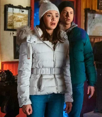Nancy Drew Bess Marvin White Parka Jacket