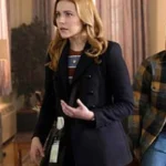 Nancy Drew Kennedy McMann Black Wool Coat