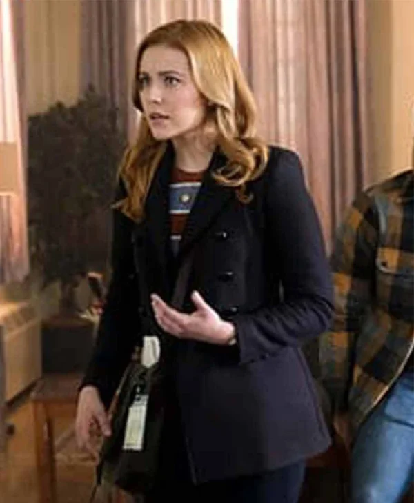 Nancy Drew Kennedy McMann Black Wool Coat