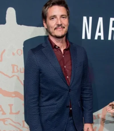 Narcos Pedro Pascal Blue Blazer Coat