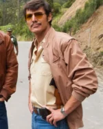 Narcos Pedro Pascal Brown Cotton Jacket