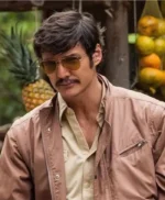 Narcos Pedro Pascal Brown Cotton Jacket