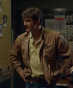 Narcos Pedro Pascal Brown Cotton Jacket