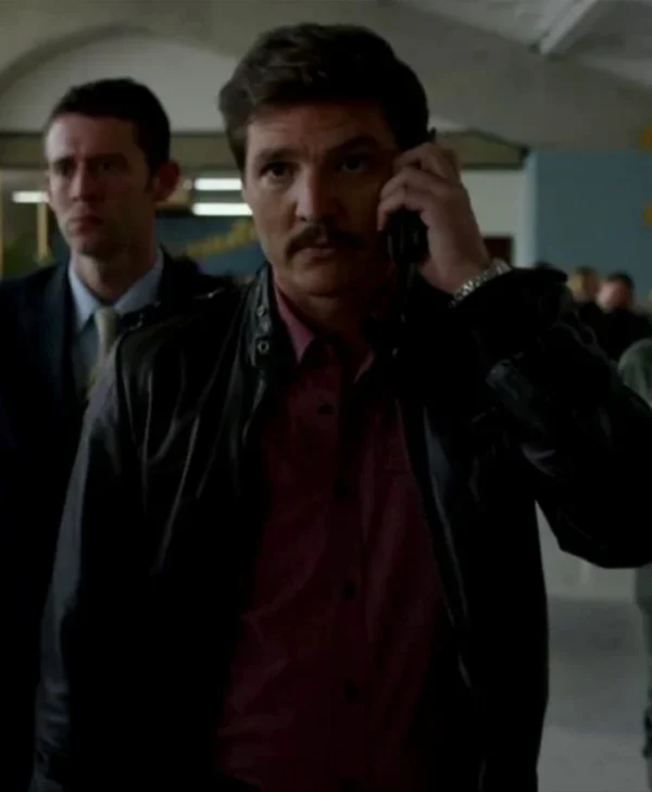 Narcos Pedro Pascal Leather Black Jacket
