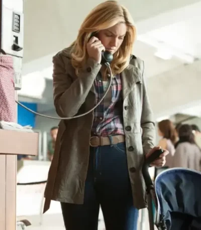 Narcos (Series 2017) S03 Connie Murphy Green Leather Coat