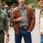 Narcos Steve Murphy Brown Bomber Leather Jacket