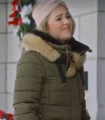 Natalie Hall Midnight at the Magnolia Green Parka Jacket