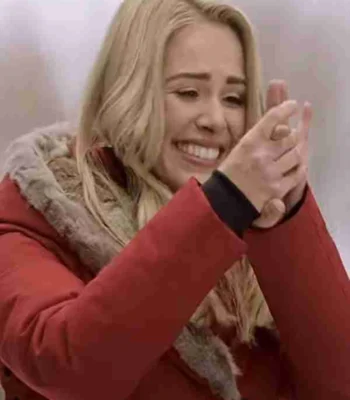 Natalie Hall Midnight at the Magnolia Red Hooded Coat