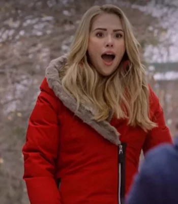 Natalie Hall Midnight at the Magnolia Red Hooded Coat