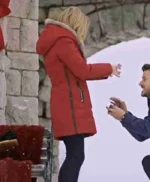 Natalie Hall Midnight at the Magnolia Red Hooded Coat