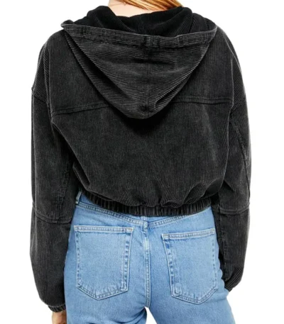 Never Have I Ever Devi Black Hooded Jacket