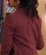 Never have I Ever S04 Devi Vishwakumar Maroon Blazer