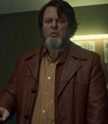 Nick Offerman Fargo Karl Weathers Brown Jacket