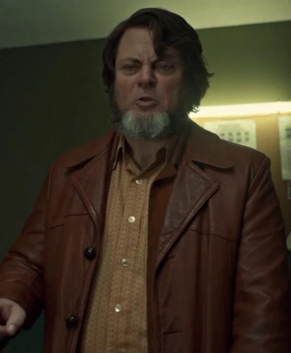 Nick Offerman Fargo Karl Weathers Brown Jacket