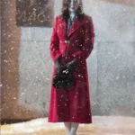Nightmare Alley Molly Long Trench Red Coat
