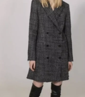 Nina Reeves General Hospital Grey Wool Coat
