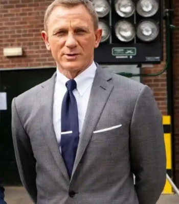 No Time To Die James Bond Grey Check Suit