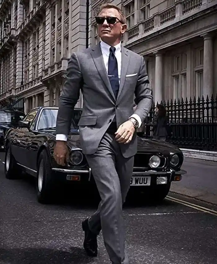 No Time To Die James Bond Grey Check Suit No Time To Die James Bond Grey Check Suit
