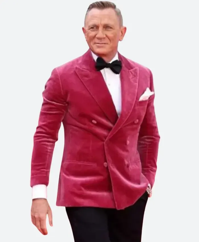 No Time to Die Event Daniel Craig Velvet Blazer No Time to Die Event Daniel Craig Velvet Blazer