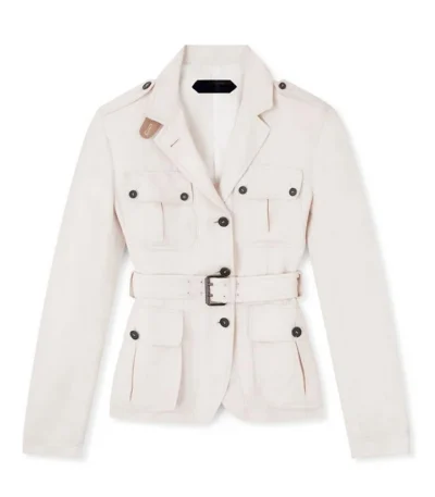 No Time to Die Nomi Cotton White Coat