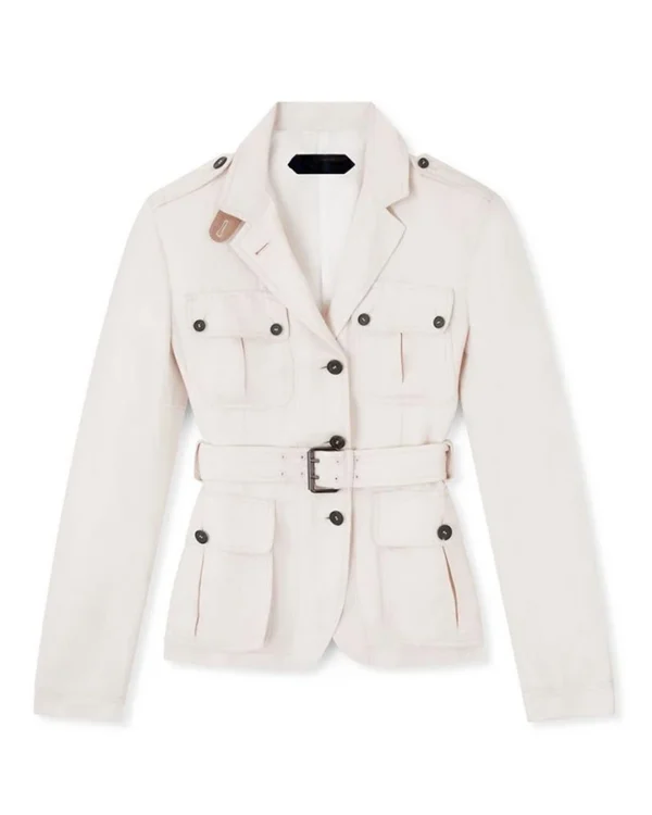 No Time to Die Nomi Cotton White Coat