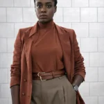 No Time to Die Nomi Double Breasted Brown Coat