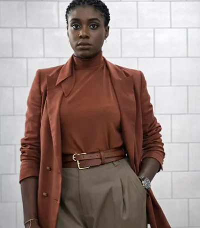 No Time to Die Nomi Double Breasted Brown Coat